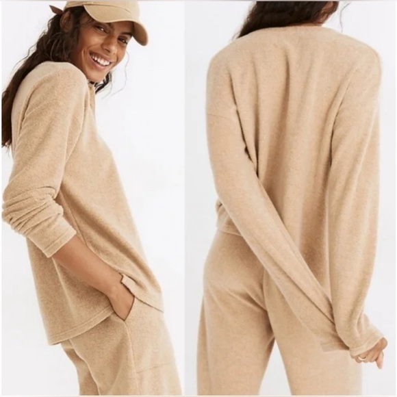 NWT Madewell MWL Cozybrushed Henley Top Size Medium - Picture 2 of 10
